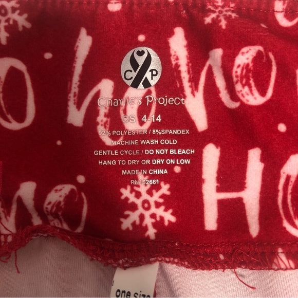 Charlie’s Project Christmas HoHo Leggings OS - Picture 4 of 5